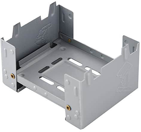 Estufa de bolsillo para tableta de combustible sólido, estufa de camping de emergencia plegable de 95 x 75 mm, estufa portátil con cámara militar al aire para acampar