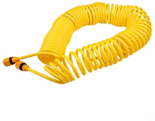 Yellow Water Hose Pipe for Garden, Outdoor Watering Hose and Lawn Sprinkler, Flexible Yard Hose for Plant Irrigation Tube, Patio Water Pipe, Lightweight Indoor Plant Hose(20m)