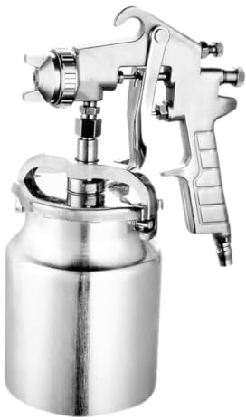SHINEOFI Pulverizador Neumático Flujo Ajustable de Aleación de Aluminio de Pintura y Patrón de Pulverización Atomizado para Pintura Automotriz Muebles