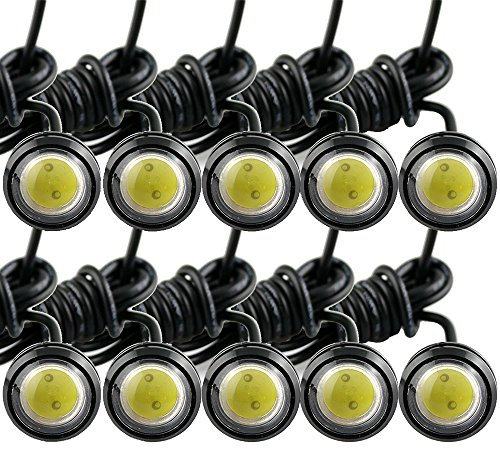 EE Support™ 10 X 12V 9W Auto Rückfahrscheinwerfer Wasserdicht Rückleuchte Rund Rücklicht Eagle Eye licht Tagfahrlicht