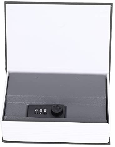 01 02 015 Buchsafe Box, Buchform Safe klein verwirrend für Bücherregal(Schwarz)