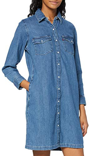 Selma Dress Femme Going Steady (Bleu) XS