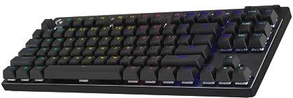 Logitech G PRO X TKL LIGHTSPEED clavier de jeu sans fil, ultra-portable, sans pavé numérique, LIGHTSYNC RVB, touches en PBT, switchs Tactile (GX Brown), AZERTY Français, PC - Noir