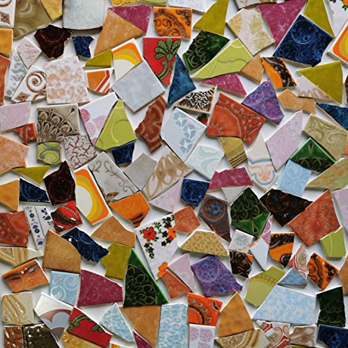 Retrofliesen Fliesenbruch 3kg Buntmix alte Fliesen