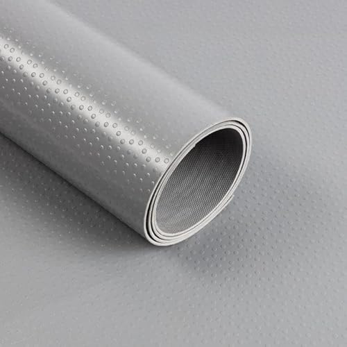 KARAT Revêtement de Sol PVC - Dots - Tapis en Caoutchouc de 2 mm d'épaisseur - Découpé sur Mesure (120 x 300 cm, Gris)