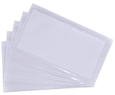 Pakomat, transparente selbstklebende Frachtbrieftaschen DIN DL 24 x 13 cm 100 Stück, selbstklebende transparente Dokumententaschen, Rechnungstaschen, für Frachtbriefe, Urkunden, Rechnungen