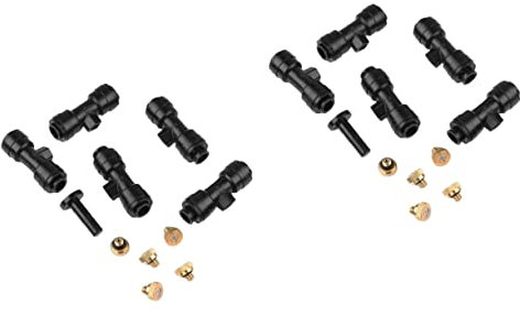 YARNOW 2sätze Brass Misting Nozzles Für Gartenbewässerung Sprühdüsen Endkappe Hochwertige Messingmaterialien Installieren Langlebig Korrosionsbeständig Für Effektive Kühlung