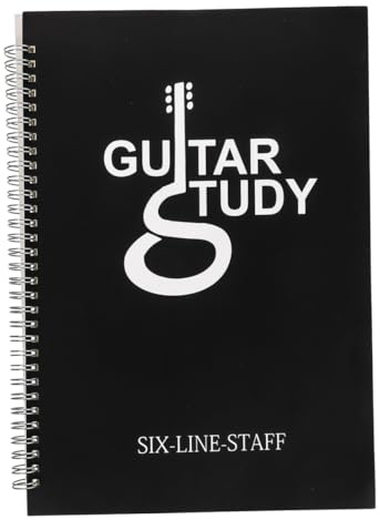 Toyvian Tragbares Gitarrennotenbuch aus Papier mit Spulendesign und Leicht für Anfänger Robust und Passend für Gitarrentasche oder Rucksack