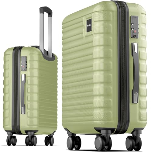 Travely Premium Handgepäck Koffer 55x40x20cm - passend für Ryanair, Lufthansa, Eurowings und co. I 36L Handgepäck Koffer mit sanften Rollen und praktischem TSA Schloss, Reisekoffer