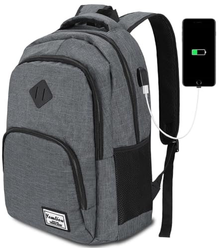 YAMTION Rucksack Herren und Damen,Schulranze Schultasche Laptop Schulrucksack Jungen Teenager Daypack Uni Schule Studium Arbeit