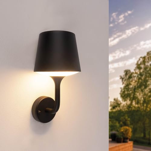 Ledvion - LED-Wandleuchte, 10W, 1050 Lumen, IP44 Spritzwassergeschützt, Außenleuchte, Außenbeleuchtung, Gartenbeleuchtung, Fassadenbeleuchtung