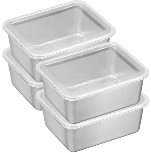 BESTonZON Small Food Storage Boxes with Airtight Lids - Stackable Refrigerator Containers for Vegetables Fruits Snacks and Meal Prep - Space-Saving Freshness Keeper for Home Camping and Picnic