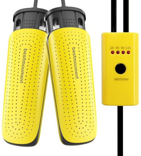 Portable Ski Boot Shoe Dryer, Footwear Dryers Machine with Auto Temperature Control for Rainy Seasons Winter Travel, Extendable Boot Warmer Fireproof Drying for Shoes, Gloves (with timer buttons)