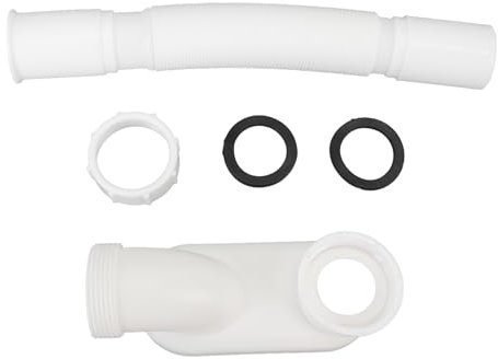 Tuyau de Vidange de Baignoire et de Douche, Tuyau de Vidange de Baignoire Extensible, Tuyau de Drainage Extensible en PVC de Type 1 1/2 P pour Prévention des Odeurs pour éviers,