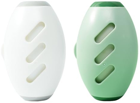 2Pcs Reusable Lint Roller, Silicone Portable Sticky Roller, 2025 New Plush Removing Clothes Anti Lint, Mini Pet Hair Remover, Fur Removal Tool for Clothes, Travel, Home (Green and White)
