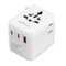 25W Adattatore Universale da Viaggio,5 in 1 Presa Universale da Viaggio con 1 USB A,2 USB C,1 Universale Presa,1 US/JP Presa,Adattatore Spina Internazionale per Italia UK US Australia Tailandia