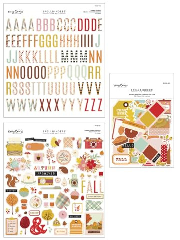 Paquete de adornos de Archivos de otoño de la colección Autumn Archives de Kelly Bangs
