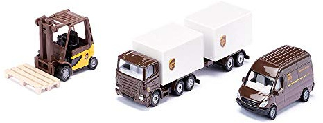 Siku 6324 Ups Logistics Set Other License, Brown, 4006874063246