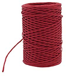 Red, Paper covered binding wire, twine, cord, string 2mm x 50 Metre roll