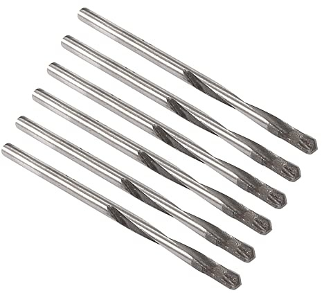 sourcing map 6 Stück Hartmetall Spiralbohrer Metallbohrer 3 mm für Edelstahl Kupfer Aluminium Zinklegierung Legierung Eisen