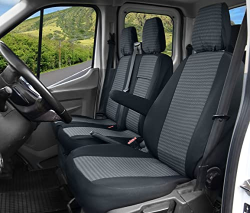 Sitzbezüge passgenau LUX geeignet für Ford Transit ab 2014-2021- Maßgechneidert 1+2 | 3-Sitzer