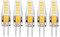 I-SHUNFA Paquete de 5 bombillas LED G4, blanco natural, 4000 K, CA/CC, 12 V, 3 W, 200 lm, bombillas halógenas de repuesto g4 de 20 W, no regulables, sin parpadeo, lámpara base, bombilla led