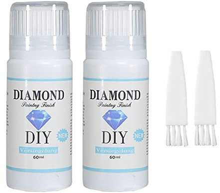 Sigillante per pittura con diamanti, 120 ml, set di sigillatura per diamond painting e accessori puzzle, anti-hedding e miglioramento della luminosità
