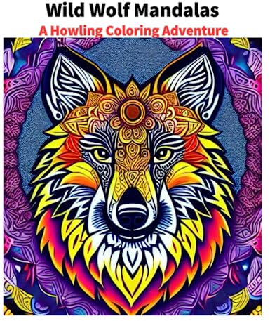 Wild Wolf Mandalas: A Howling Coloring Adventure