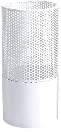 Umbrella Holder Umbrella Stand Hollowed-out Metal with Hooks,Umbrella Rack Modern Round Outdoor Hallway Entryway Umbrella Stand for Front Door (Color : A-gold, Size : 58cm) (Color : C white, Size :