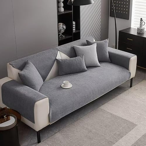 Gluhbirnen Couch Überzug, Sofadecken für Sitzfläche, Sofabezug, Sofa Überwurf, Überwurfdecken für Sofa, Sofadecke rutschfest, Couch Bezug, Sofa Bezug, Grau, 90 * 160CM