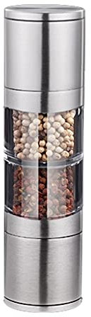 Molinillo Pimienta Molinillo Especias Molinillo De Sal Y Pimienta, Molinillo De Pimienta Bidireccional De Acero Inoxidable 304, Molinillos De Pimienta Rellenables De Chef Profesional 2 En 1 Molinillo