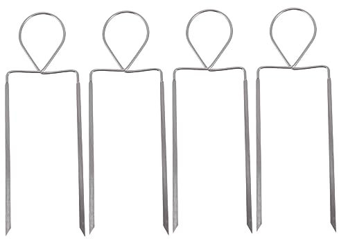 Sosoport 4pièces Ustensiles Barbecue Acier Fourchettes De Rangement pour Saucisses Outils De Grill pour Et Dîners
