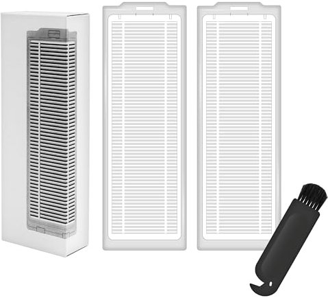 2 Filtros HEPA de Repuesto para Xiaomi Mi Robot Vacuum Mop – Compatible con S12, S10EU, Mop 2S, 2P, 2 Pro – Kit de Recambios para Aspiradora Robot (Pack de 2) (2)