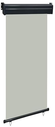 AJSEOYBS Parasole,Ombrelloni da spiaggia,mbrellone da giardino，Tenda Laterale per Terrazzo 100x250 cm Grigia Per balconi, giardini, terrazze, relax all'aria aperta