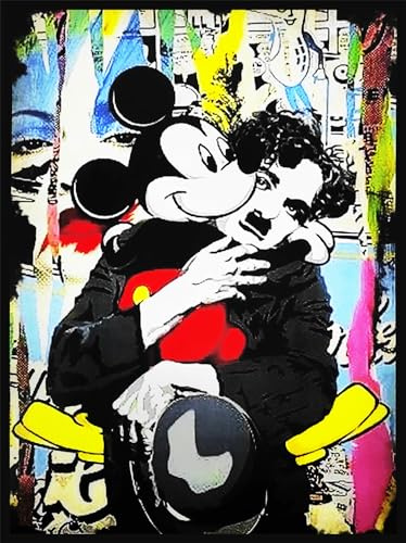 KUSTOM ART Poster mural décoratif série personnages de bande dessinée sans cadre impression artistique sur papier couché 40 x 30 cm