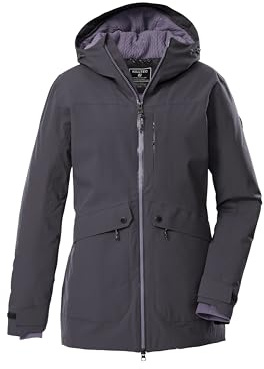 killtec Dam utomhusparka/funktionsparka med huva KOW 16 WMN PRK, metall, 40, 43310-000