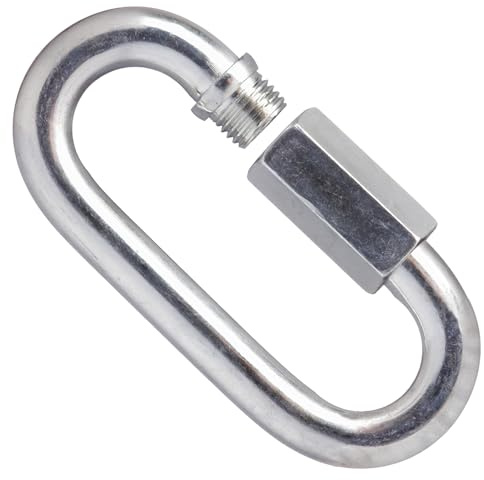 8mm Quick Link for Connecting Galvanised Steel Chain Heavy Duty 320kg Working Load (Pack of 1) J05B
