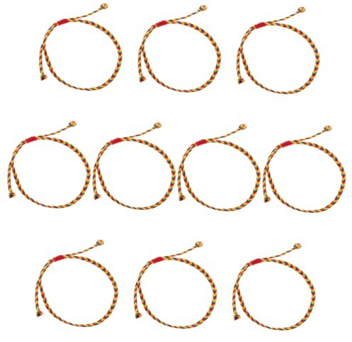HOMOBABE 10pièces Bracelets Tressés Colorés Réglables Pour Femmes De Accessoires Pour Plage Été Bijoux Artisanaux Corde Ajustables Et Confortables