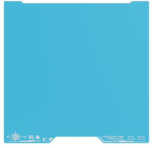 BIQU CryoGrip Pro Frostbite Panda Build Plate,Double Sided 346x355mm | Upgrade Cold Build Plate for Bambu-Lab H2D/H2S 3D Printer,Spring Steel Sheet, Room Temperature Print