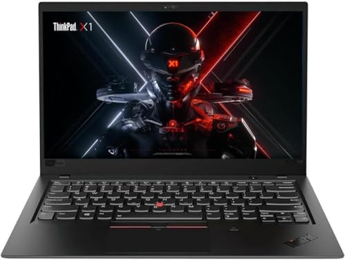 Lenovo ThinkPad X1 Carbon Gen 6 Laptop, 14-Inch FHD Notebook, Intel Core i7-8650U, 16GB RAM, 256GB SSD, QWERTY Keyboard, Windows 11 Pro (Renewed)