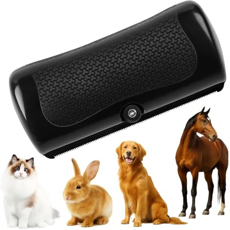 JClorix Brosse pour Chien et Chat, Brosse Deshedding Sous-Poil pour Poil Court et Long, Manche Ergonomique Antidérapant, Dents Amovibles, Facile à Nettoyer