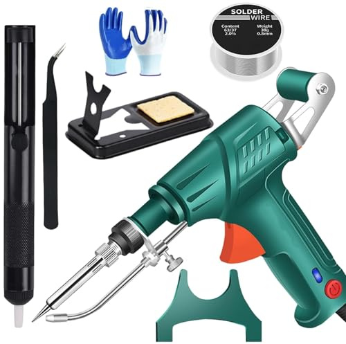 Soldadora Láser Portátil 60W, Pistola Multifunción para Corte y Desoxidación, Herramienta Ergonómica de Mano para Electrónica y D I Y con Calentamiento Rápido