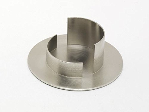 Kerzenhalter Messing vernickelt Silber matt, für Ø 5 cm Kerzen, Anlasskerzen