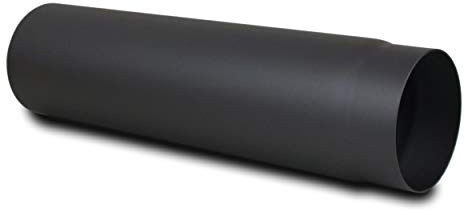 LANZZAS Ugnsrör 500 mm – diameter Ø 200 mm – färg: gjutjärn | rökrör, avgasrör, kaminrör, förlängning