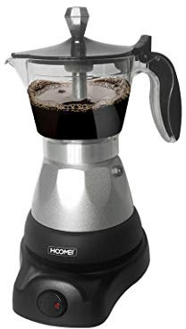 Hoomei Anthis Informatica - CAFFETTIERA Moka ELETTRICA 400W per 1 2 3 Tazze Macchina per Caffe MACINATO