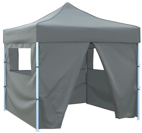 vidaXL Carpa pleglable Pop-Up con 4 Paredes Antracita 3x3 m