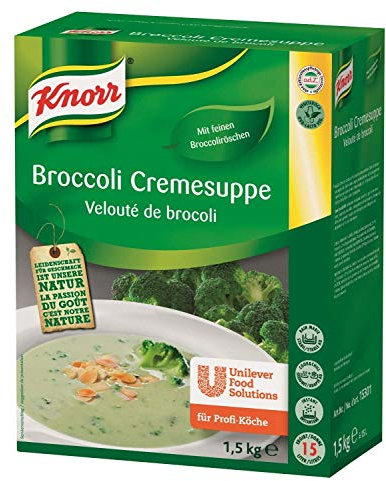 Knorr Broccoli Cremesuppe Trockenmischung (mit hochwertigen Broccoliröschen) 1er Pack (1 x 1,5 kg)