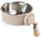Pet Crate Bowls, Stainless Steel Dog Cage Hanging Bowl Removable Food Water Bowls for Dogs Cats Small Animals (GREY A)