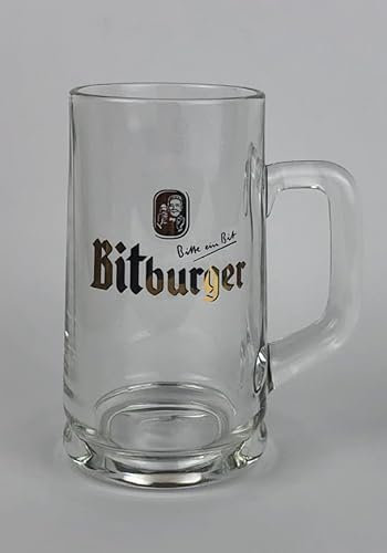 Bitburger Vaso de 0,2 l / 1951 / Vaso de cerveza / Copa / Tulipanes / Oro / Gastro / Bar / Vaso de coleccionista