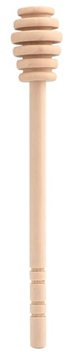 Tyenaza 50 Stücke Honigstäbchen, Honiglöffel aus Holz Einzeln Verpackt Haushalt Holz Honigstab für Honiggläser Honigglas Dispense Drizzle (16CM)